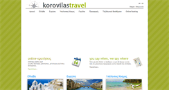 Desktop Screenshot of korovilastravel.gr