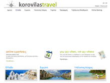 Tablet Screenshot of korovilastravel.gr